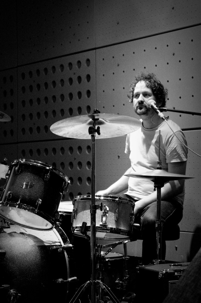 drummer drums decoration steve steven stephen taylor chin artwork indiepop indie alternative monochrome john peel studio band